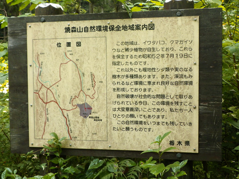 焼森山案内標識