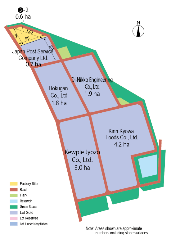 Dai-Nikko (Todoroku) Industrial Park Lot Map