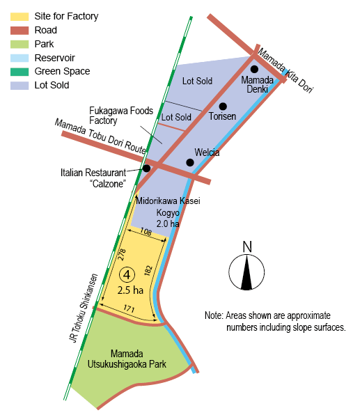 Greentown Oyama Minami Lot Map