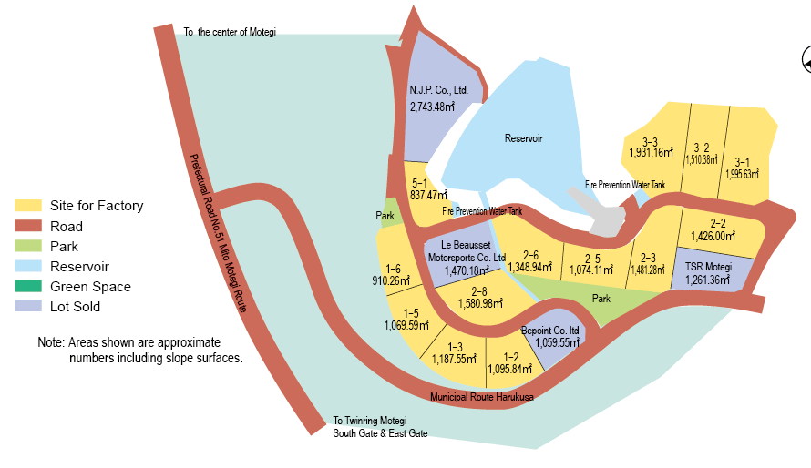 Motegi Constructor's Village Lot Map