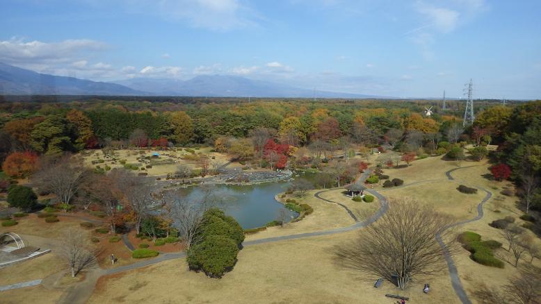 那須野が原公園・秋の展望塔からの眺め