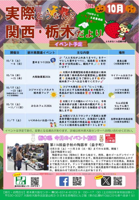実際どうなん?関西・栃木だより202610