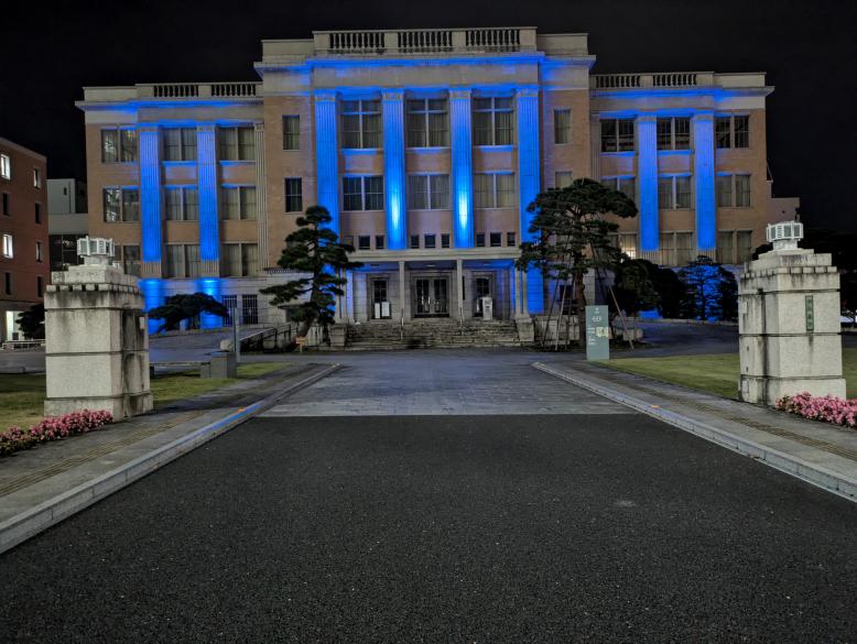 昭和館ライトアップ