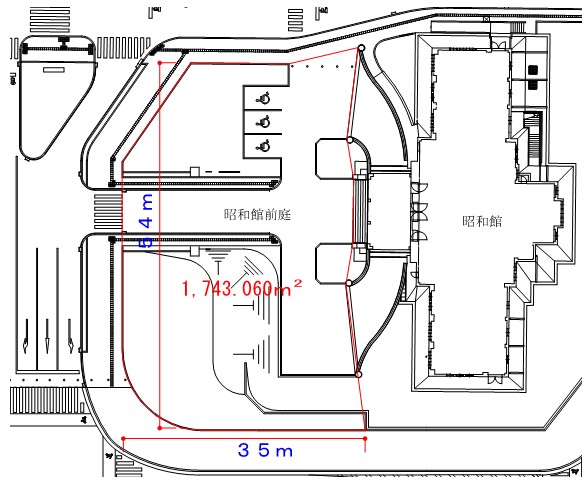 昭和館前庭図面