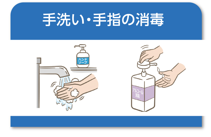 手洗い・手指の消毒