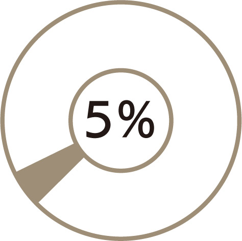5％