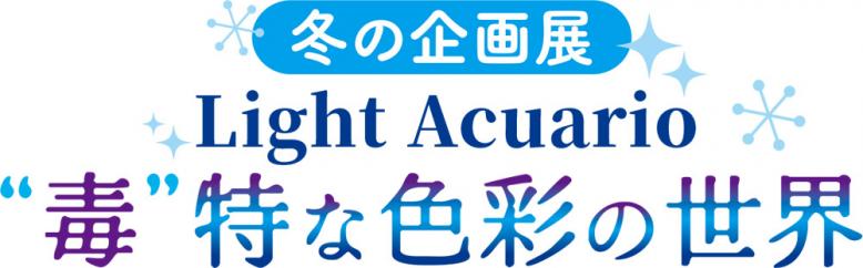 冬の企画展 Light Acuario 毒特な色彩の世界