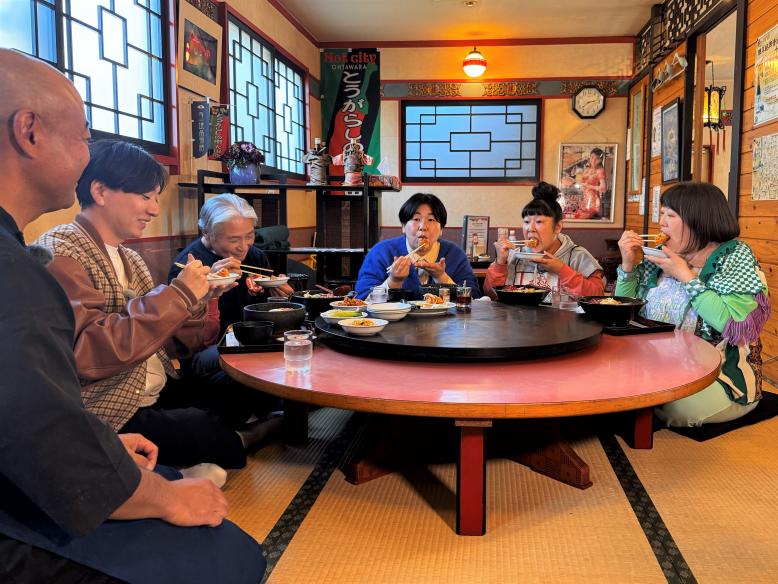 応竜の料理に舌鼓