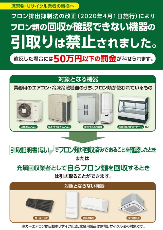 リサイクル業者パンフ