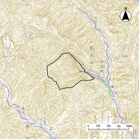 出流山位置図