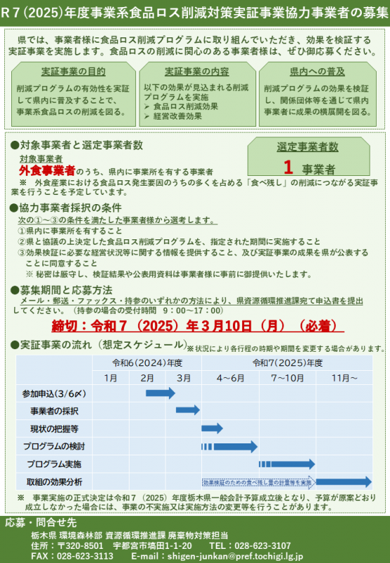 募集チラシ
