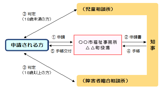 療育手帳フロー図