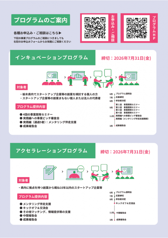 スタートアップ企業等伴走支援事業　説明会チラシ裏