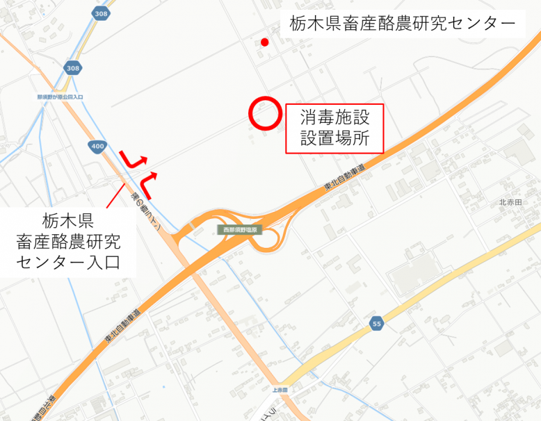 消毒ポイント設置場所