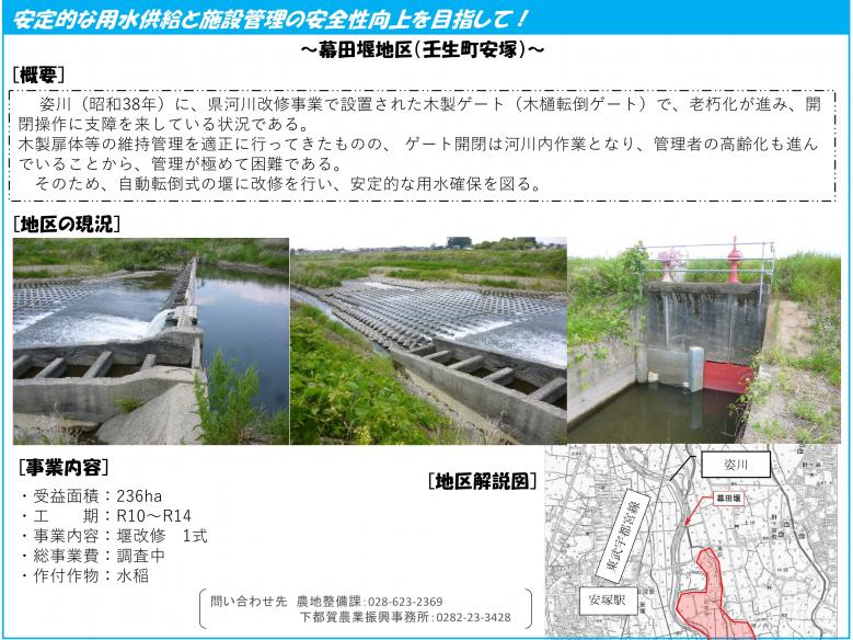幕田堰地区紹介