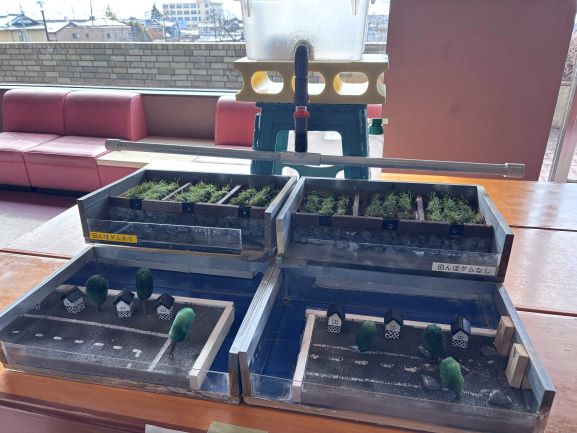 田んぼダム模型