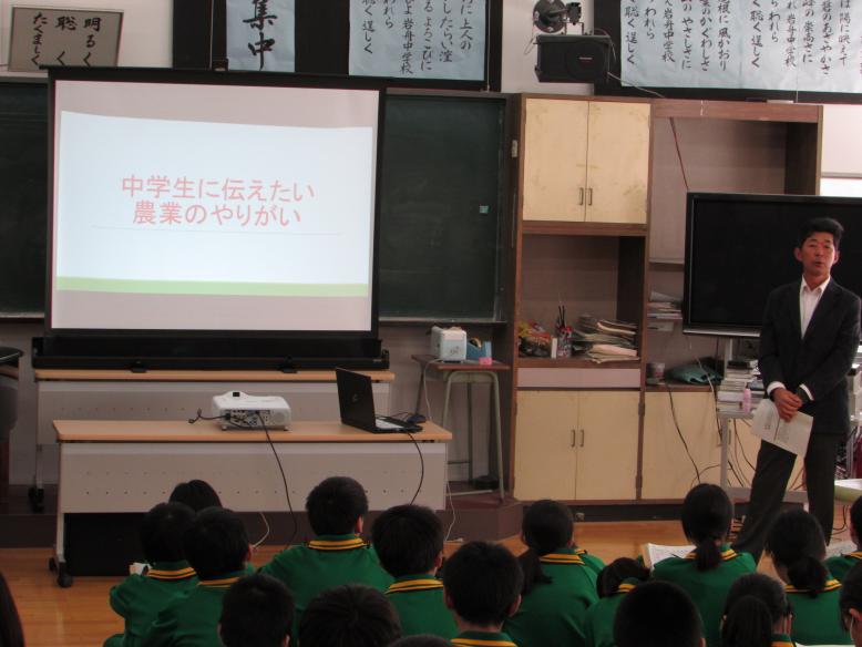 栃木農業士による講話の様子
