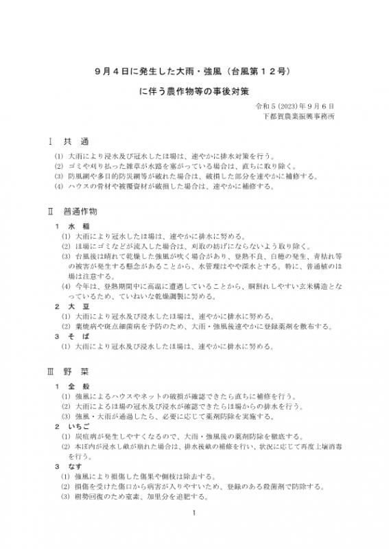 台風12号事後対策資料1