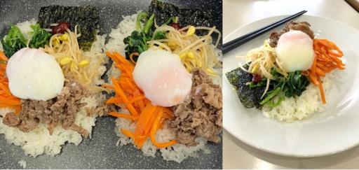 フライパンで作るかんたん石焼き風ビビンバ