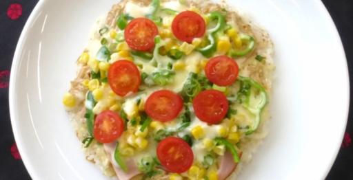 ごはんのしらすピザ