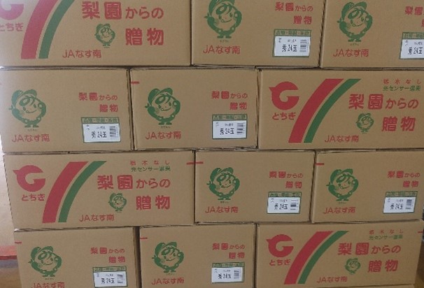 出荷される「幸水」