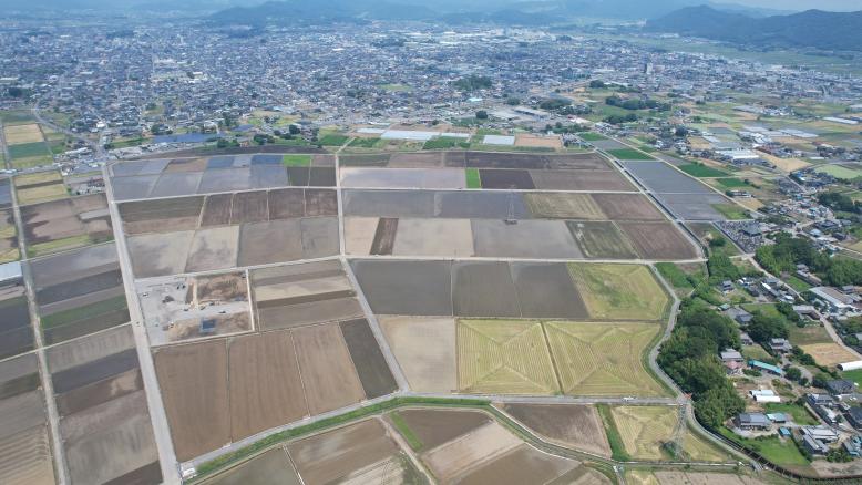 区画整理が終了した赤城地区の写真