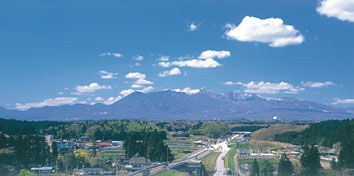 「国道4号から那須連山を望む」の写真