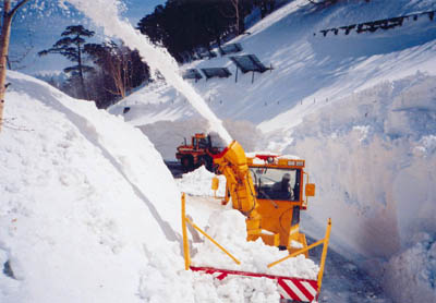 金精道路の除雪