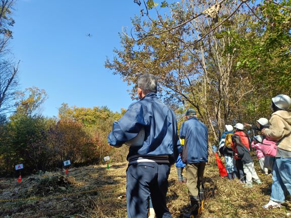 ドローンを使ったクイズ