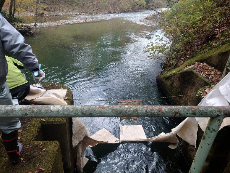 オイルフェンス設置状況3