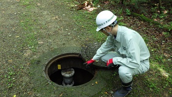 送水管路漏水確認