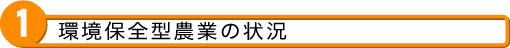 1 環境保全型農業の状況