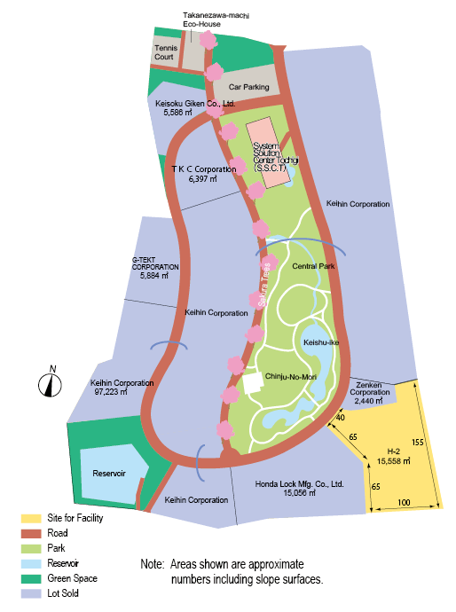 Soft Research Park Joho-No-Mori Tochigi Lot Map