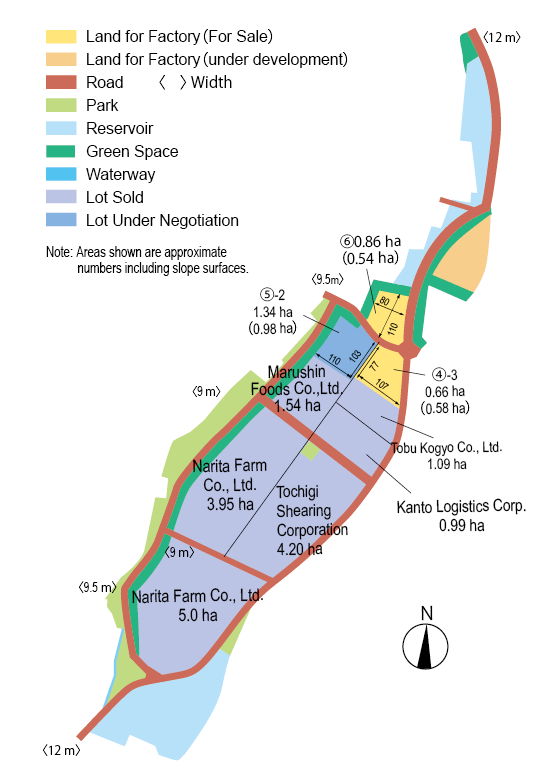 Owada Industrial Park Lot Map