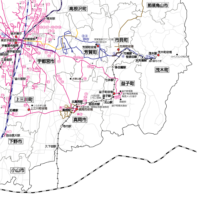 栃木県地図