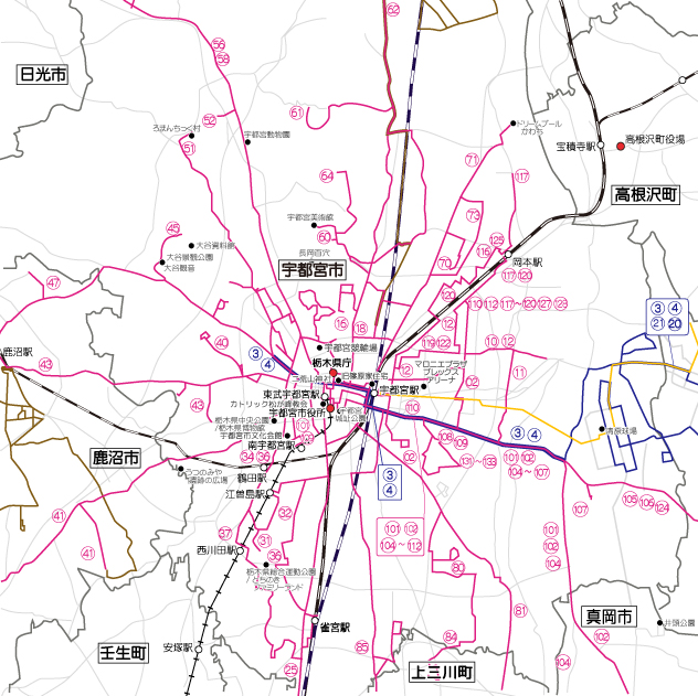 栃木県地図