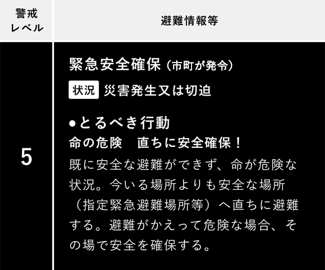 緊急安全確保